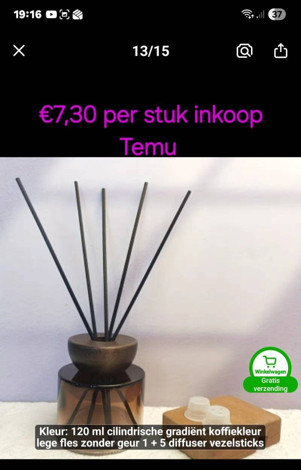 Complete geurset rond 120 ml