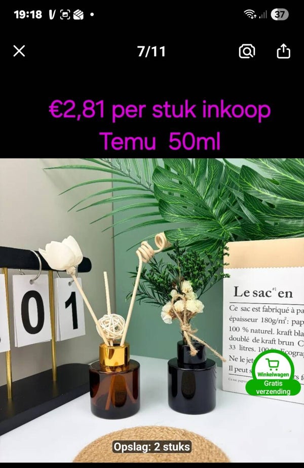 Complete geurset rond gold/black 50 ml