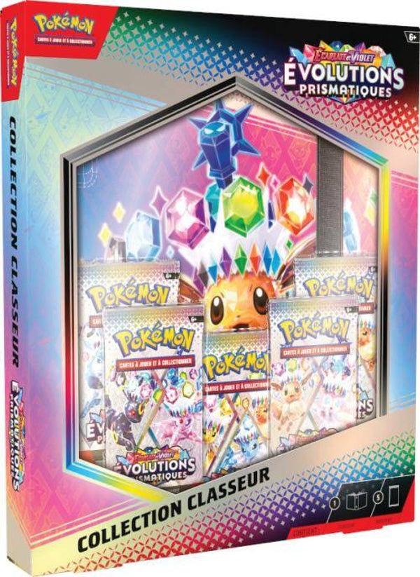 POKEMON - EV 8.5 - Evolutions Prismatiques -Portfolio + 5 boosters - FR