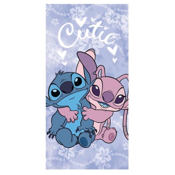 DISNEY - Stitch & Angel "Cutie" - Serviette de Plage 70x140cm