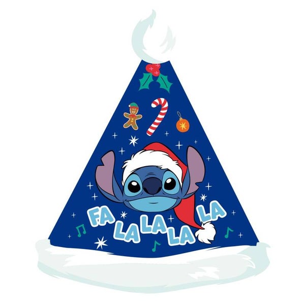 STITCH - Bonnet de Noël - 37 cm
