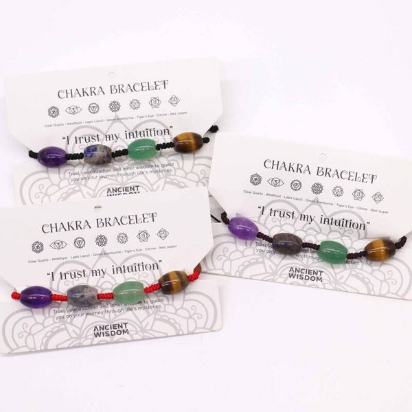 Chakra Touw Armband: Beads