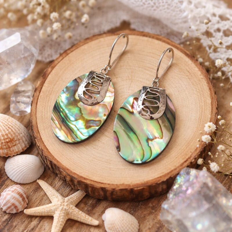 Shell & Silver Earrings – Flip-Flops met Abalone Schelp | 925 Zilver