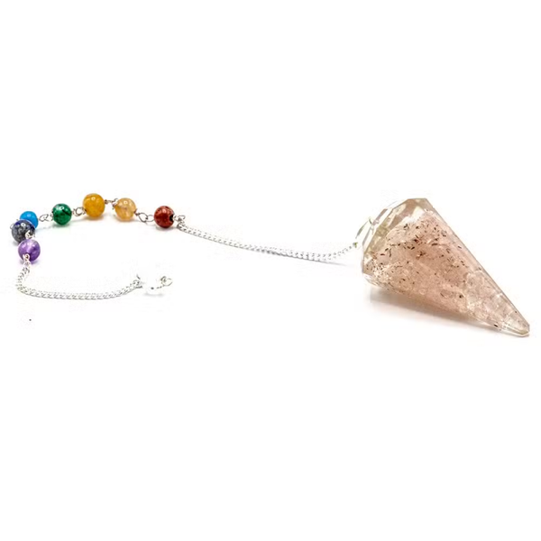 Orgoniet Power Chakra Pendel – Rozenkwarts