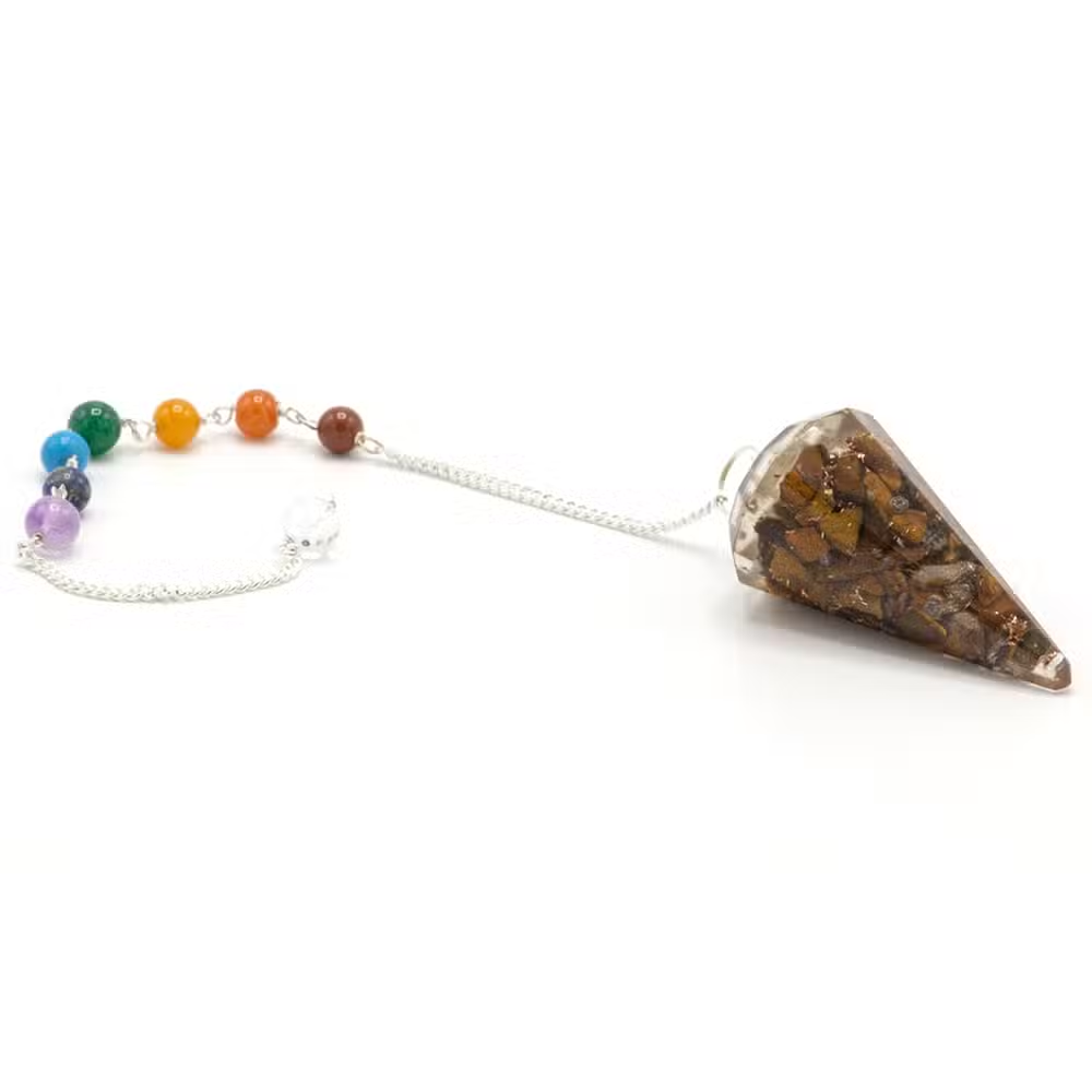 Orgoniet Power Chakra Pendel – Tijgeroog
