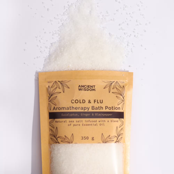 🌿 Aromatherapy Bath Potion – Verkoudheid & Griep