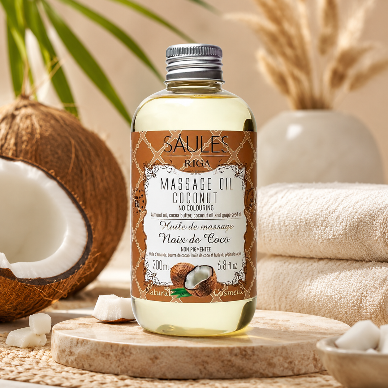 Natuurlijke massageolie: Kokosnoot