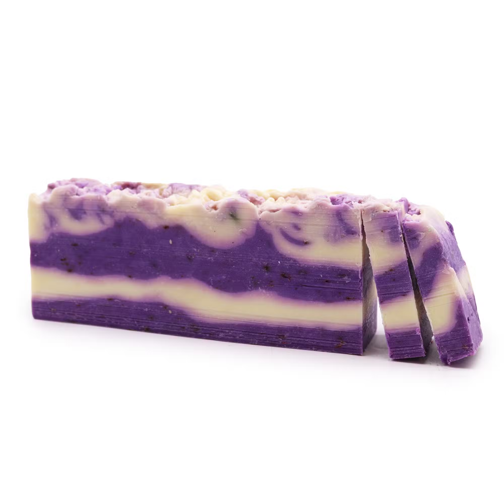 Lavendel Olijfolie Zeep – Handgemaakte Zeep Slice 💜