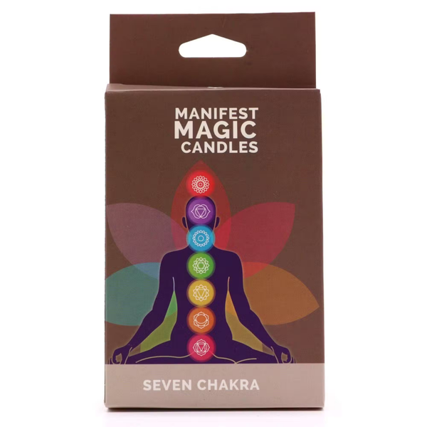Seven Chakra Manifest Kaarsen – Set van 7