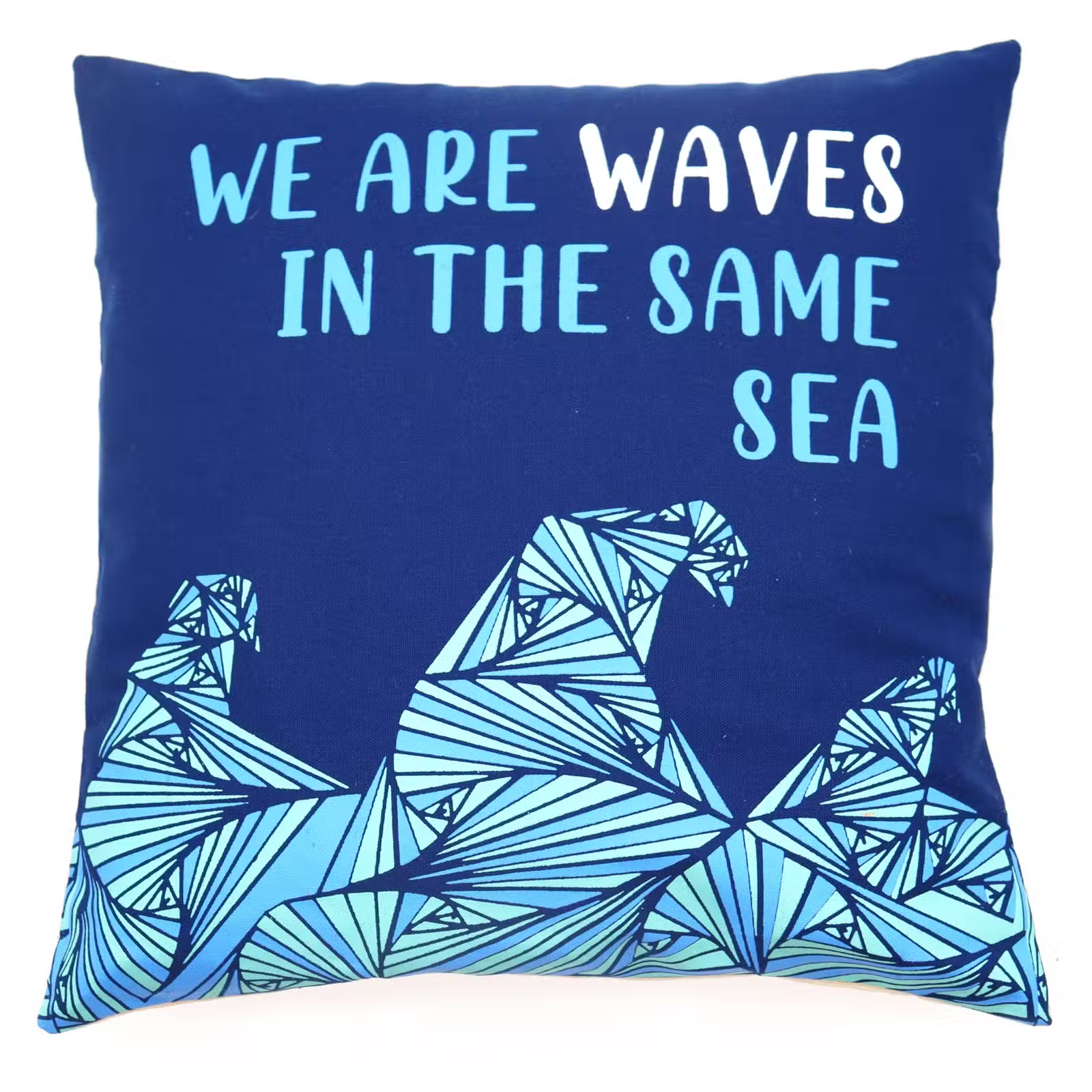 🌊 Katoenen Kussensloop – We Are Waves