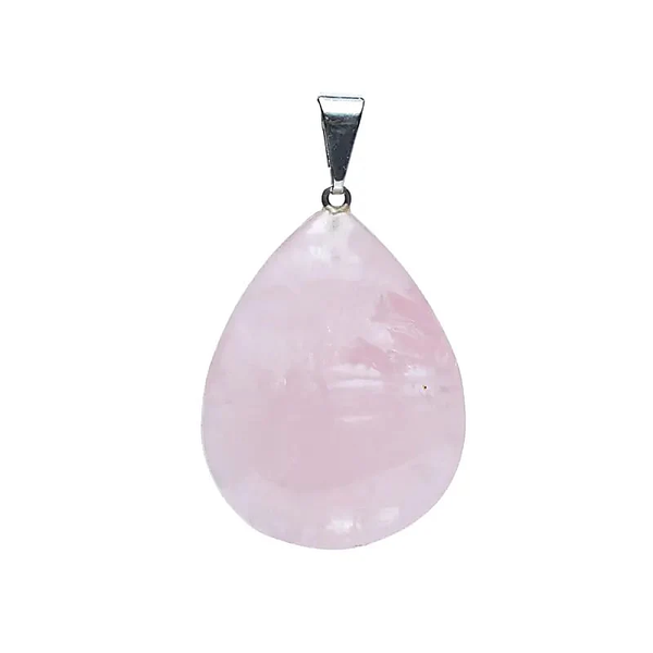 Rozenkwarts edelsteenhanger druppelvorm