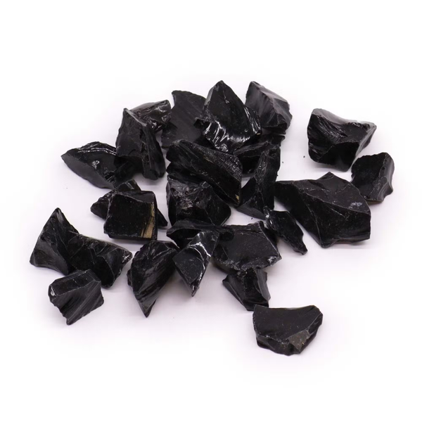 Ruwe zwarte obsidiaan – 500 g