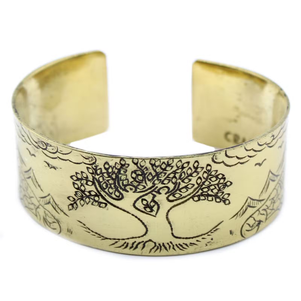 Messing Tibetaanse Mantra Armband - Tree of life