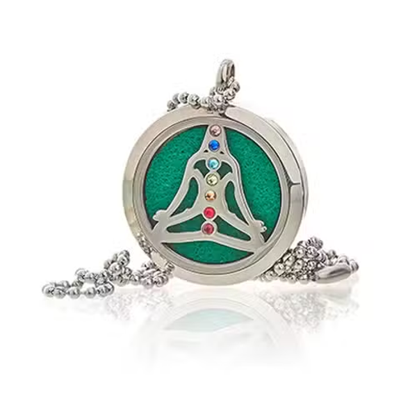 🌈 Aromatherapie juweel ketting – Yoga Chakra (30 mm)