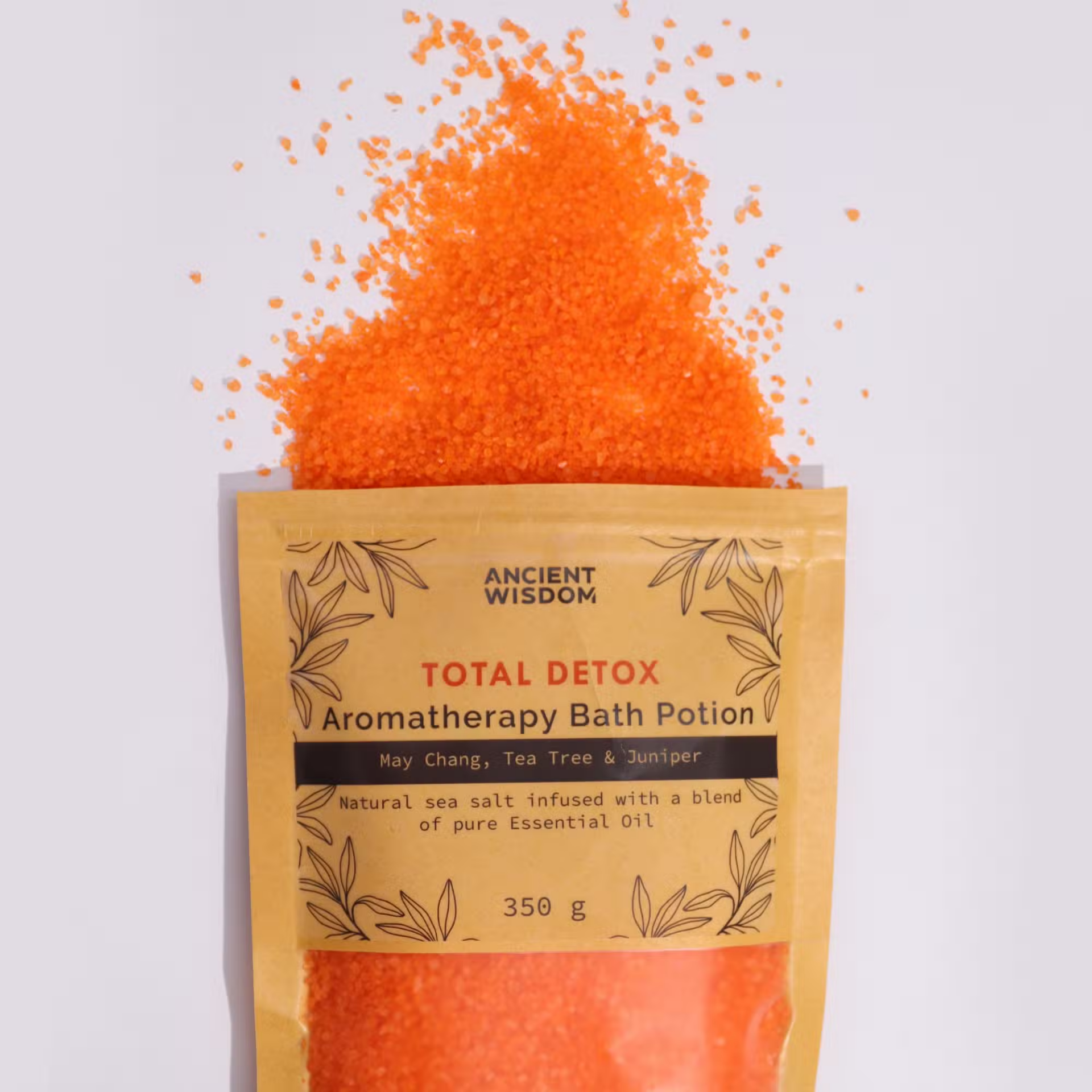 Aromatherapy Bath Potion – Total Detox Badzout met Etherische Oliën (350g)