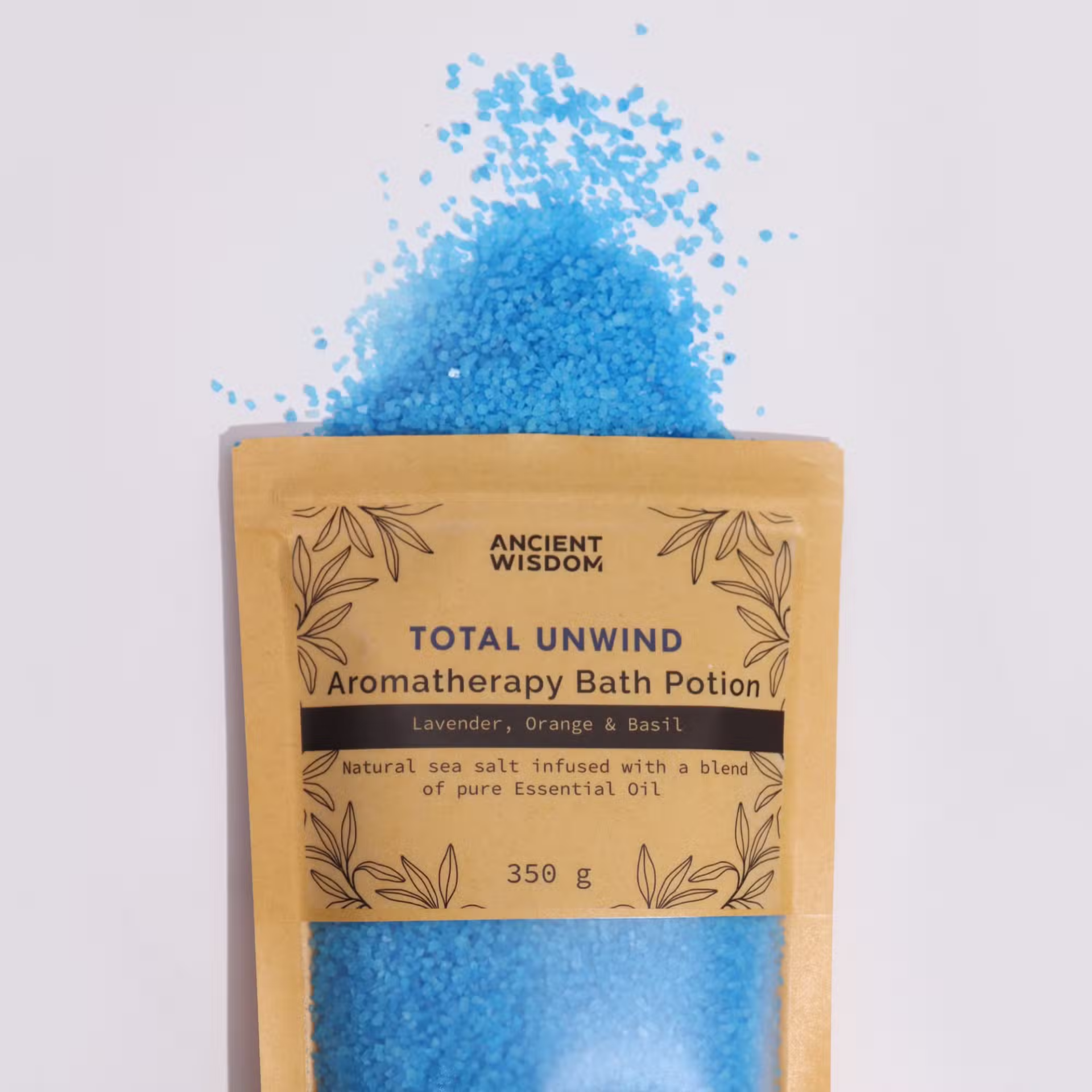 Aromatherapy Bath Potion – Total Unwind Badzout met Etherische Oliën (350g)