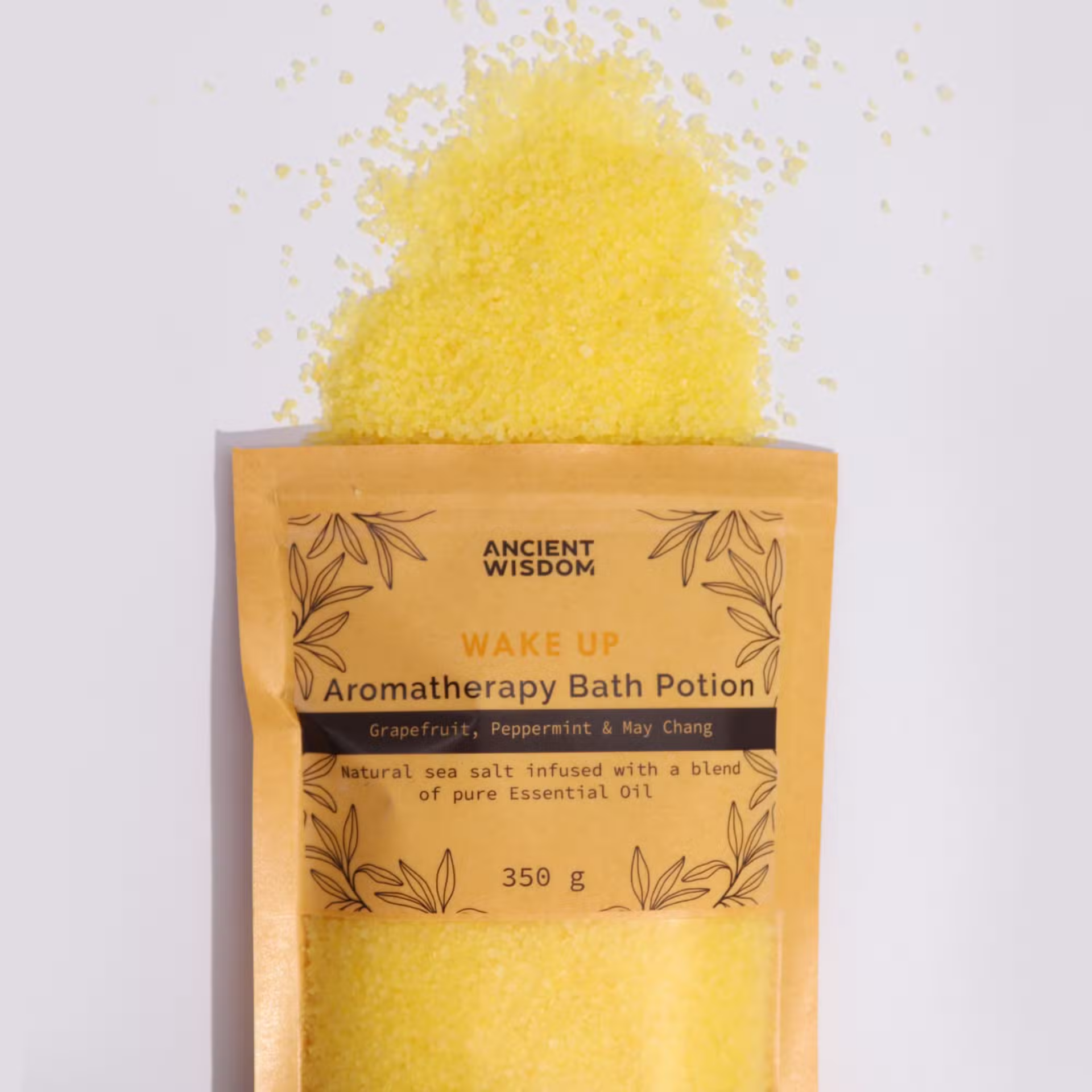 Aromatherapy Bath Potion – Wake Up Badzout met Etherische Oliën (350g)