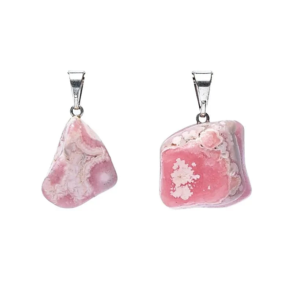 Rhodochrosiet edelsteenhanger met geboord oogje