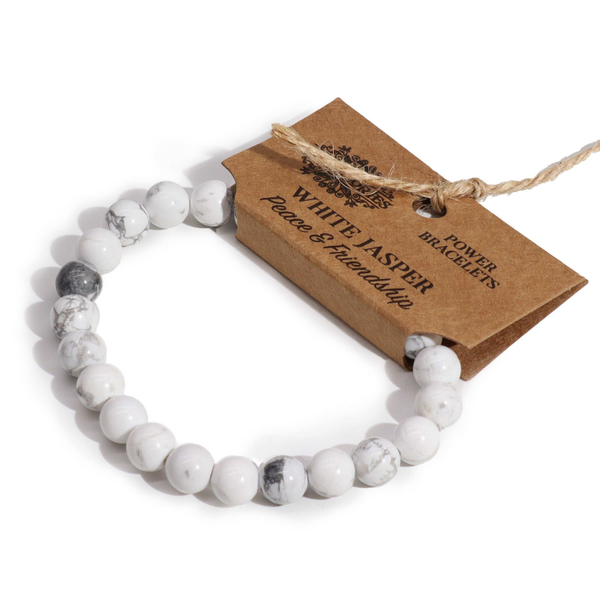 Power Armband White Jasper – Rust & Vriendschap