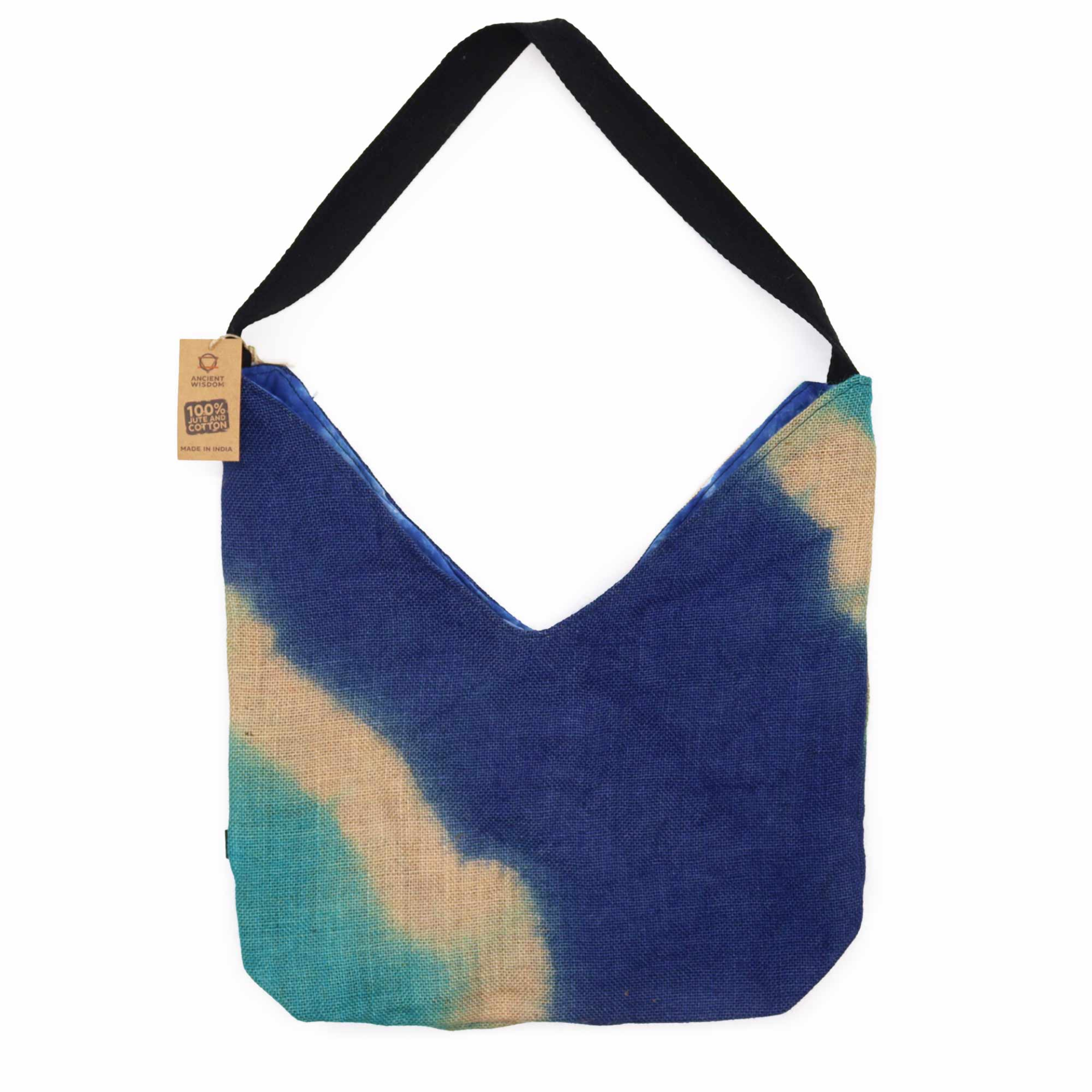 Soft Blend Shoulder Tote – Denim Blue