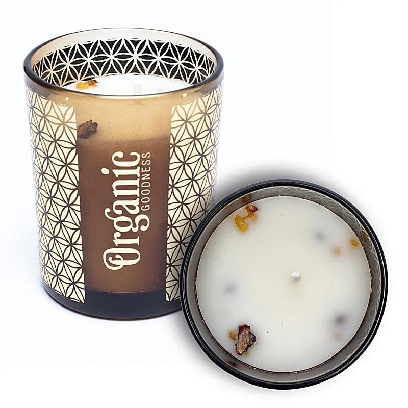 Organic Goodness Geurkaars – Frankincense & Mirre 🕯️✨
