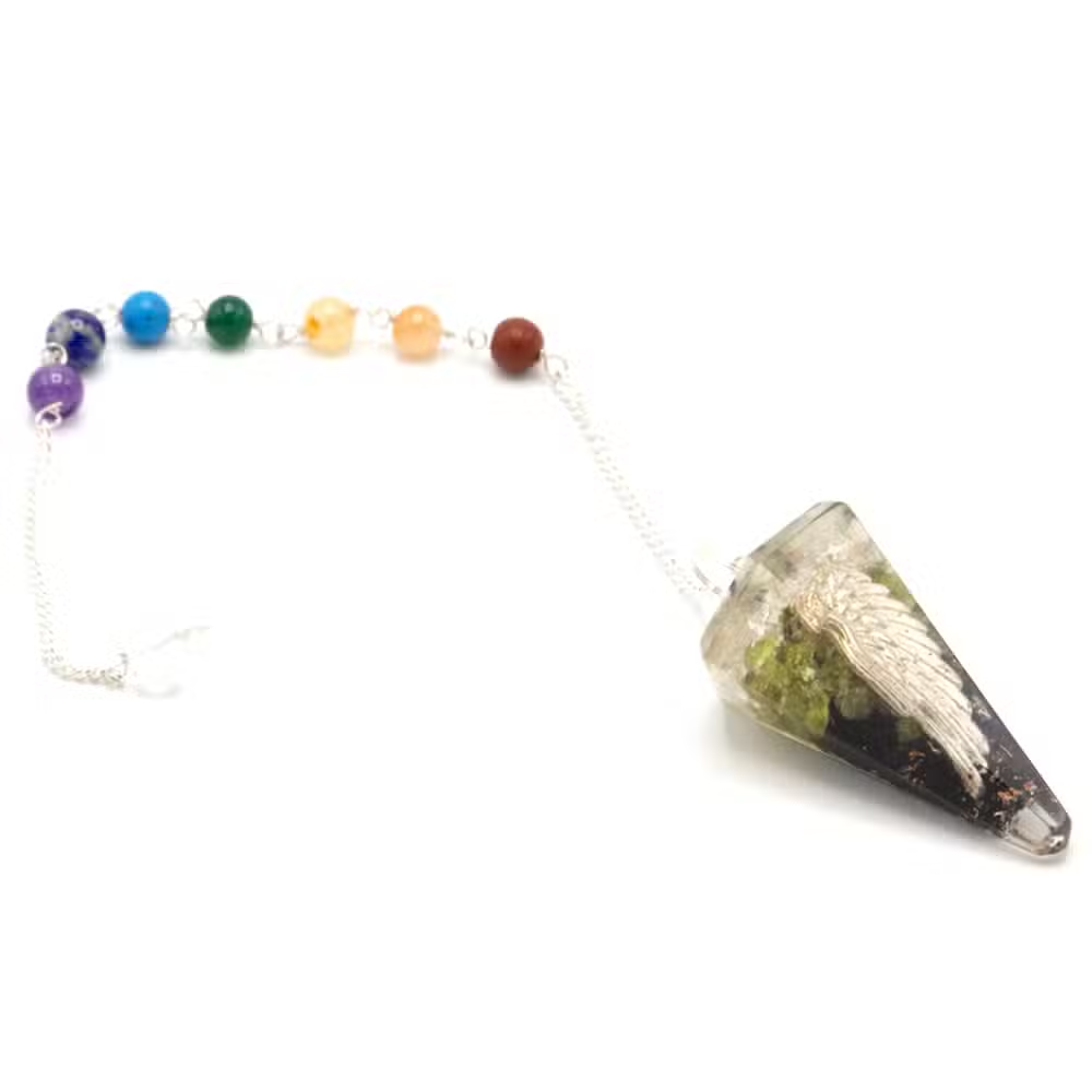Orgoniet Power Chakra Pendel – Angel Wing