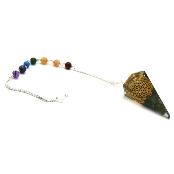 Orgoniet Power Chakra Pendel – Flower of Life