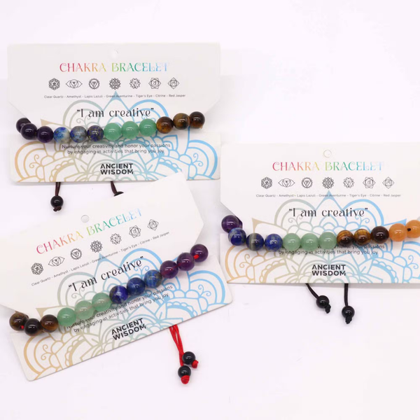 Chakra Touw Armband ''I am creative''
