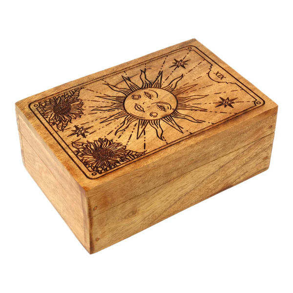 Tarotdoos De Zon van acaciahout