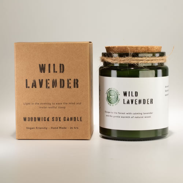 Greenman Woodwick Sojakaars – Wild Lavender 💜🌿