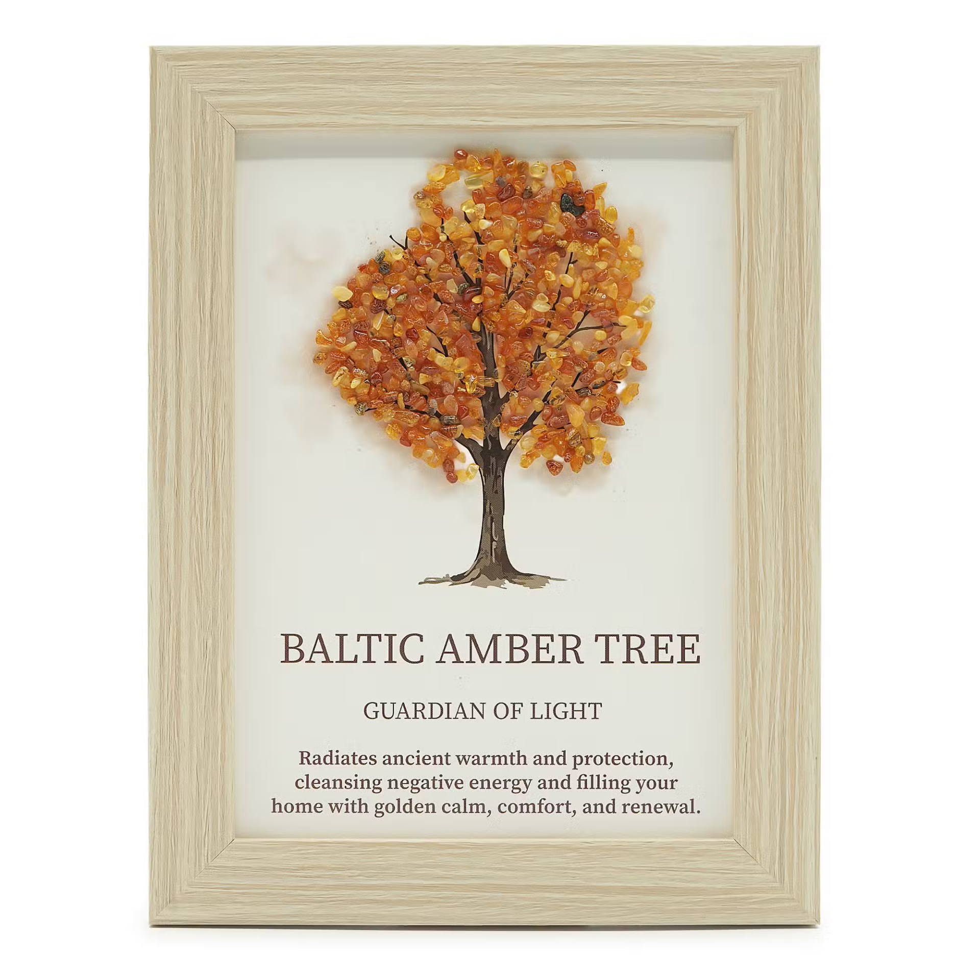 Edelsteen Schilderij Levensboom – Baltische Amber