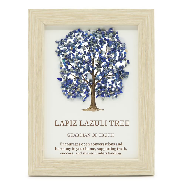 Edelsteen Schilderij Levensboom – Lapis Lazuli 💙🌿
