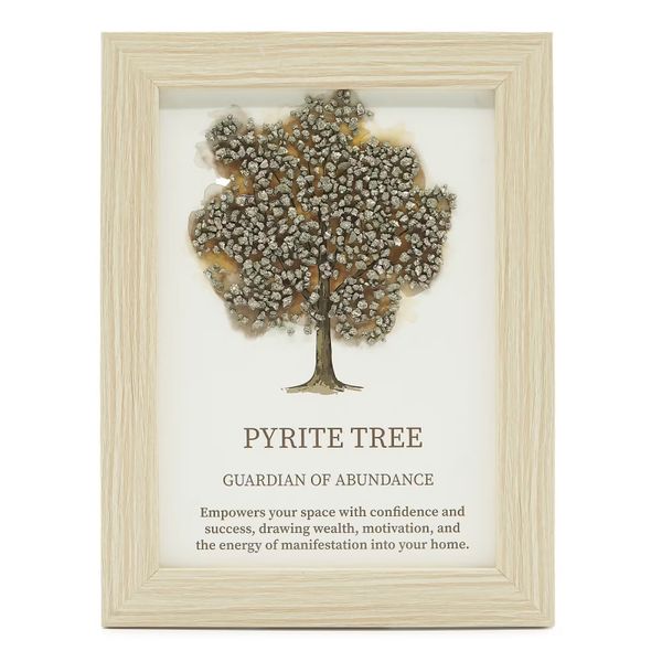 Edelsteen Schilderij Levensboom – Pyriet