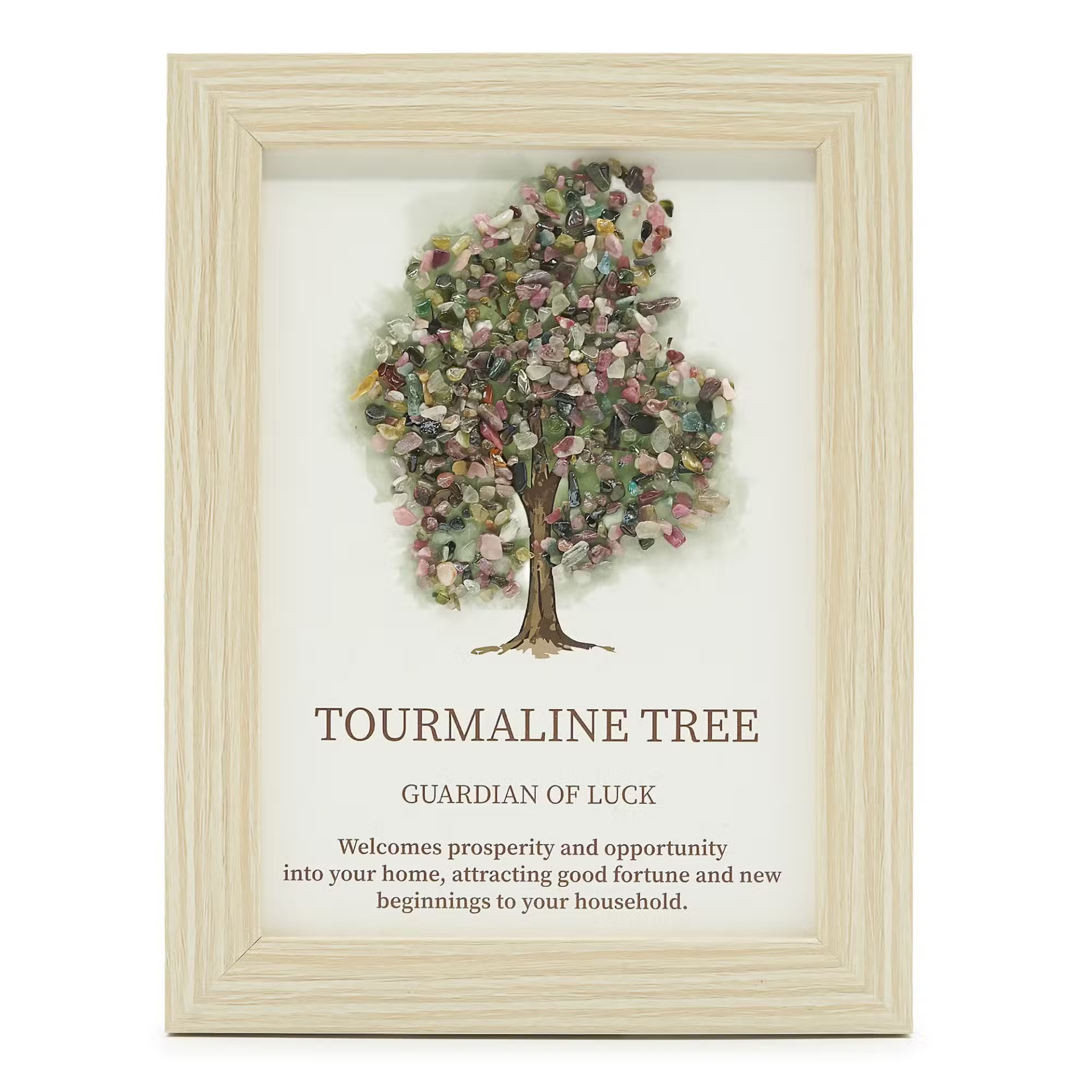 Edelsteen Schilderij Levensboom – Toermalijn