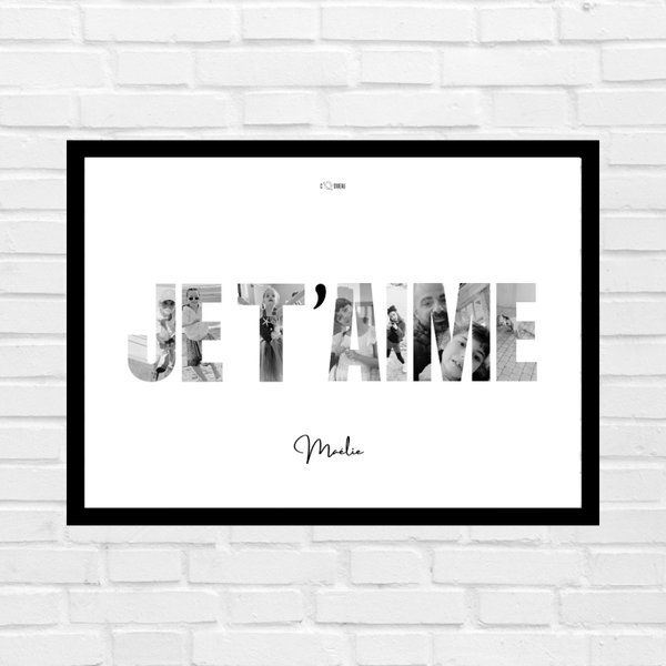 AFFICHE JE T'AIME PHOTOS