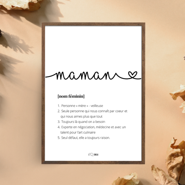 AFFICHE - DÉFINITION MAMAN