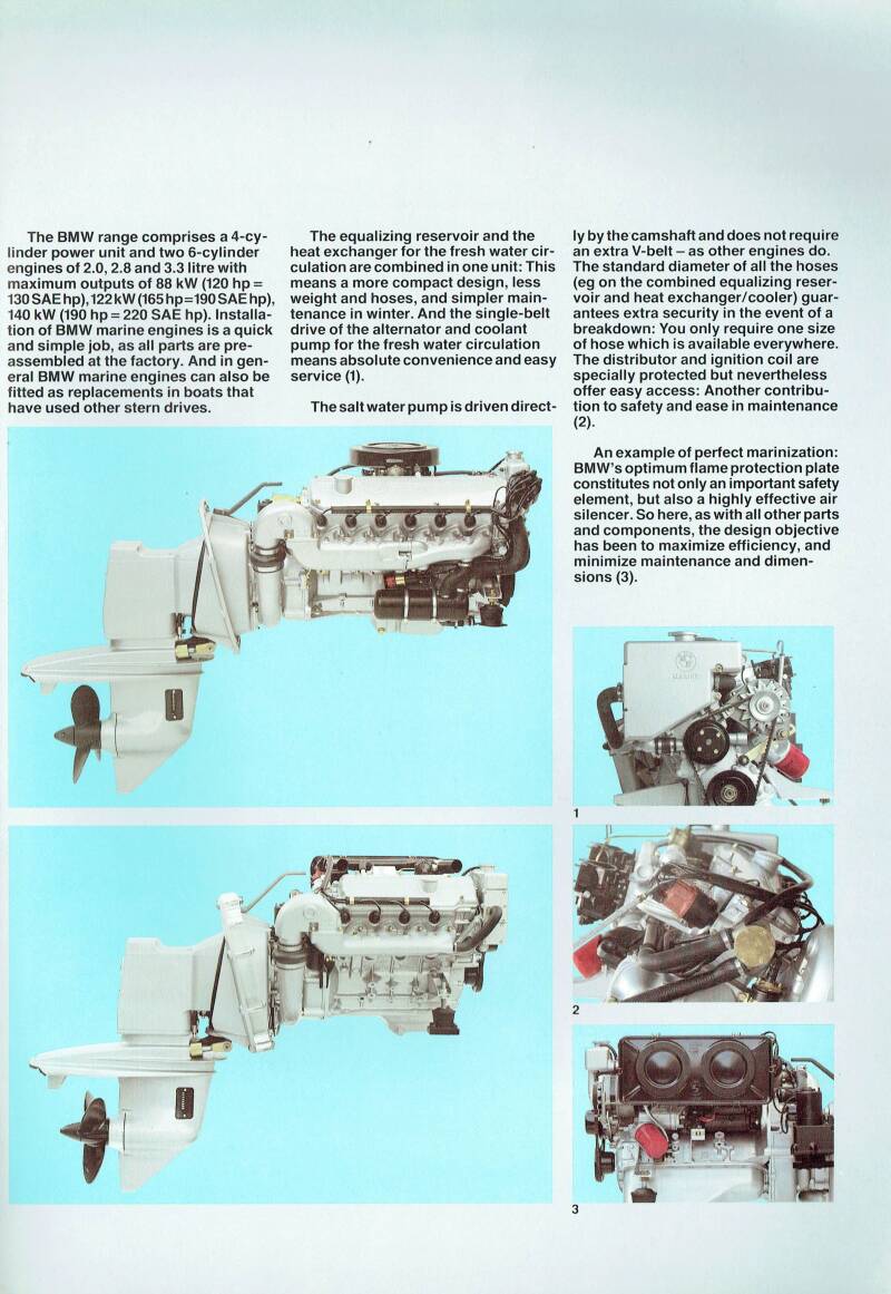 BMW Brochure Marine B130 B190 B220 UK