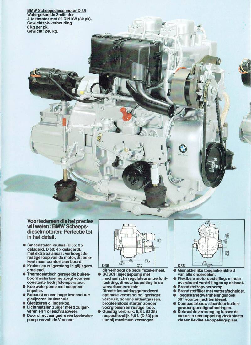 BMW Brochure 1980-01 Marine D35 D50 nr 01 46 2 128 08