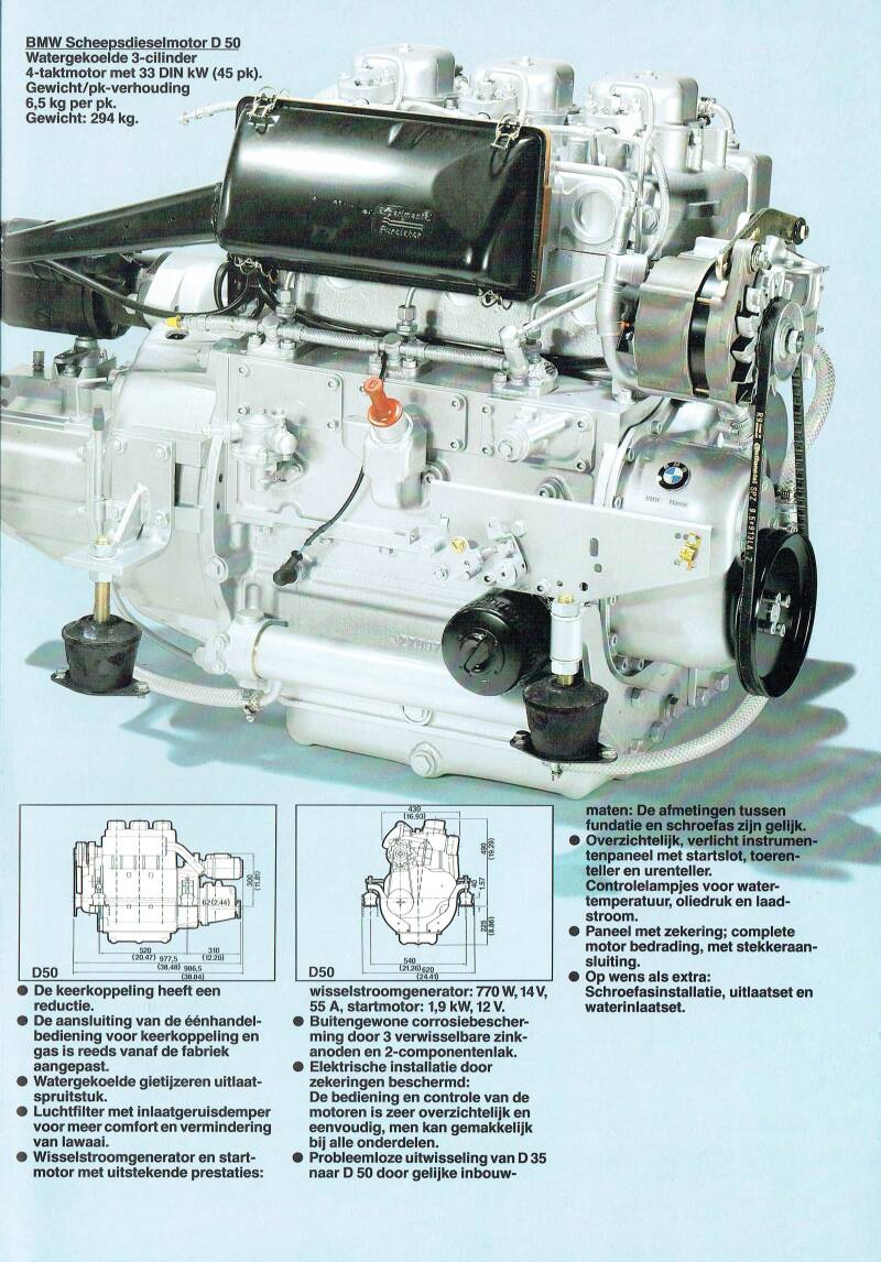BMW Brochure 1980-01 Marine D35 D50 nr 01 46 2 128 08