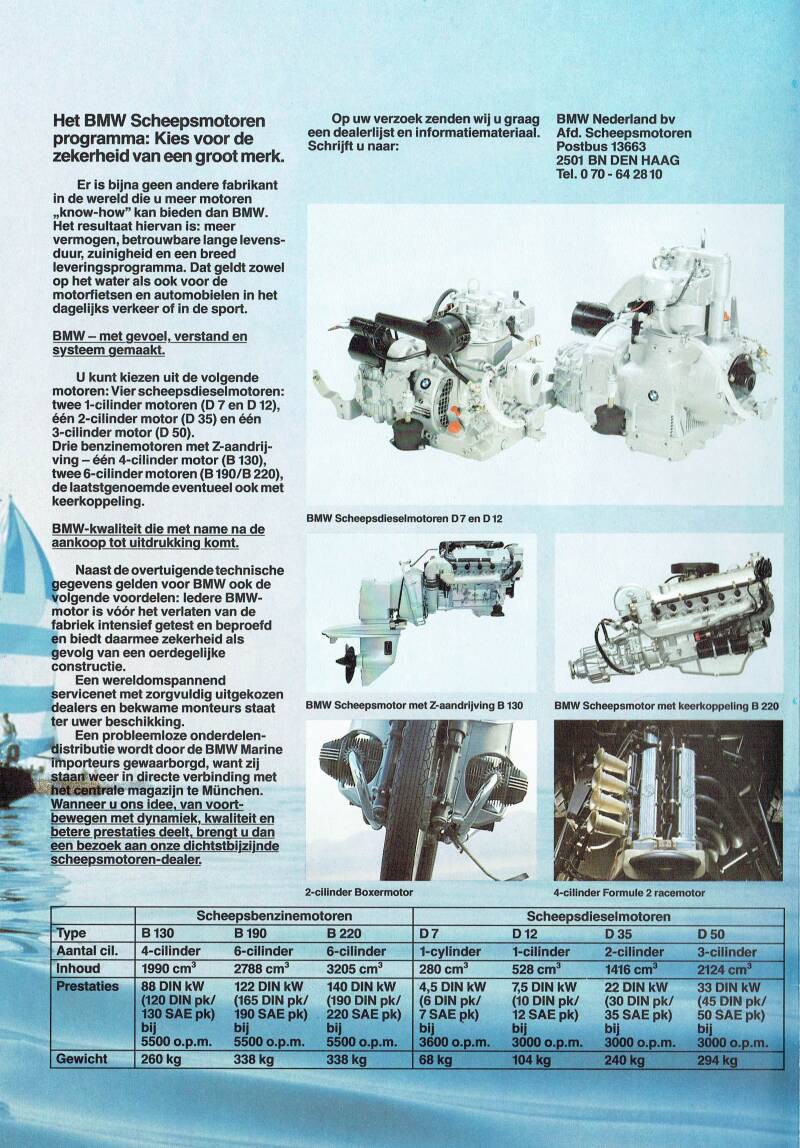 BMW Brochure 1980-01 Marine D35 D50 nr 01 46 2 128 08