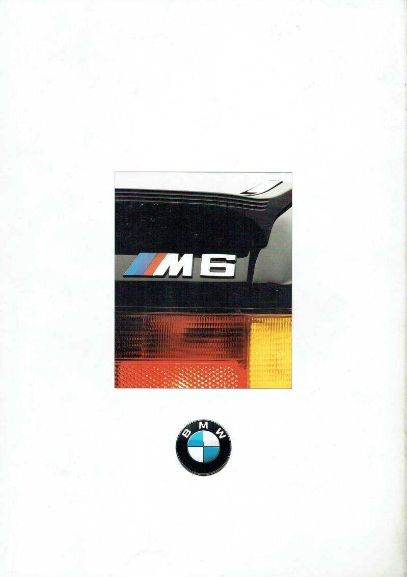 BMW M6 E24 Japan Brochure