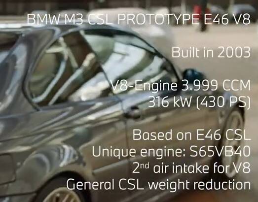 BMW E46 M3 CSL Prototype