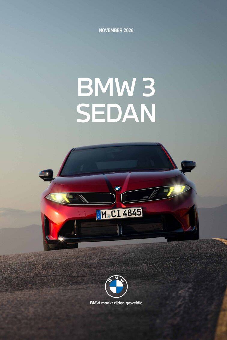 Brochure Catalogus BMW BMW 3 series  Neue Klasse G50 2026 2027