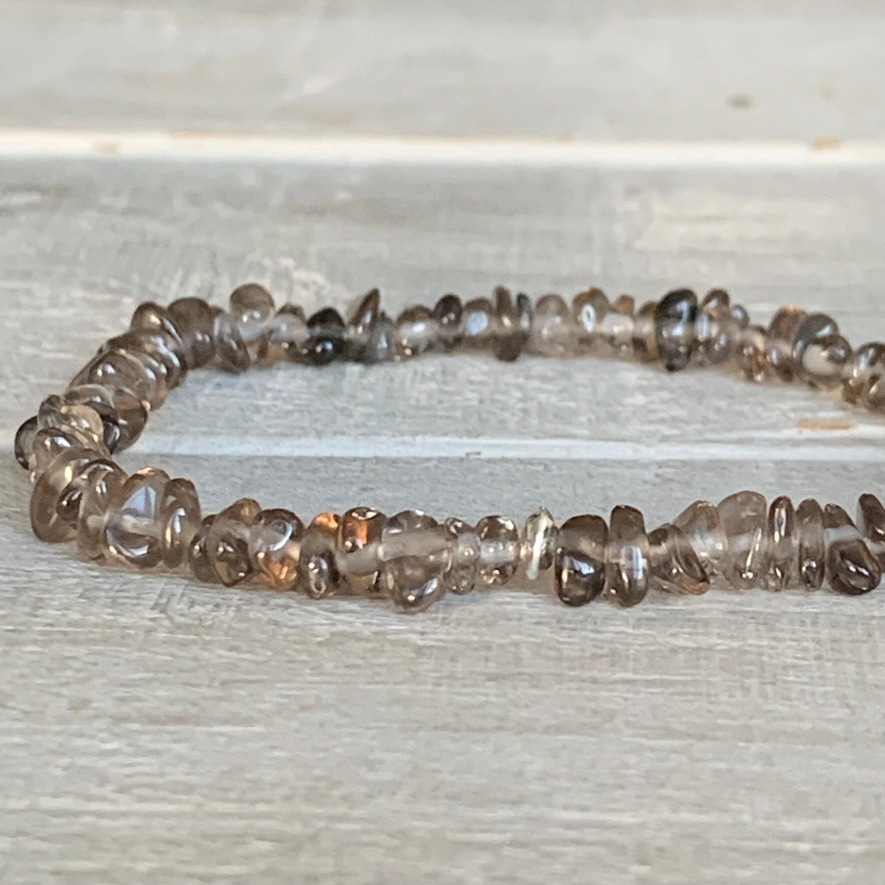 OBSIDIAN Edelstein Armband | 925 Sterling Silber Rondell | GLÜCKSMOMENT