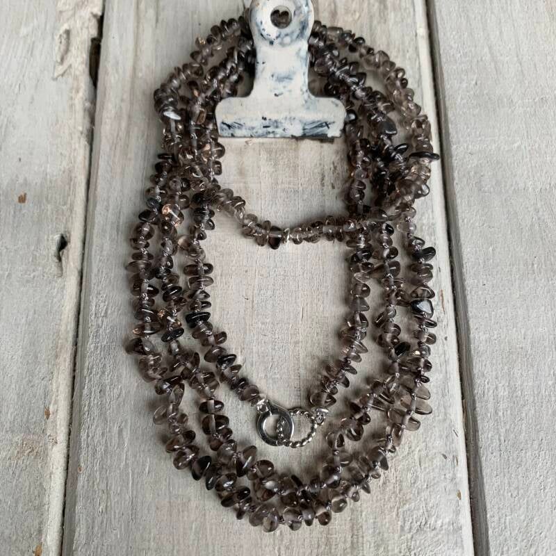 OBSIDIAN Edelstein Halskette & Choker 2-in-1 plus Armband | handgeknüpft | 2-tlg. Schmuck-Set | 925 Sterling Silber | QUIETSCHFIDEL