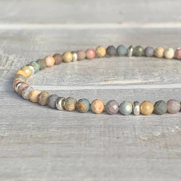 ACHAT Edelstein Armband | 925 Sterling Silber | SCHÖNGEIST