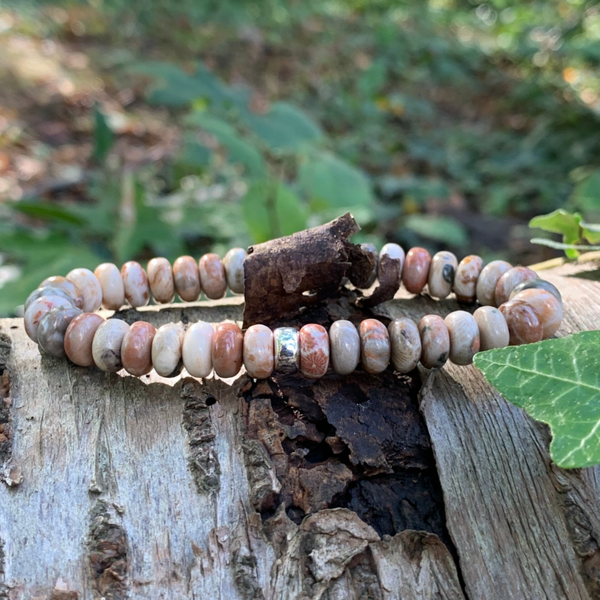 FOSSILIEN ARMBAND | 925 Sterling Silber | SANDDÜNE