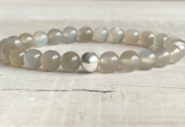 MONDSEE GLOBUS ARMBAND | Mondstein | Sterling Silber