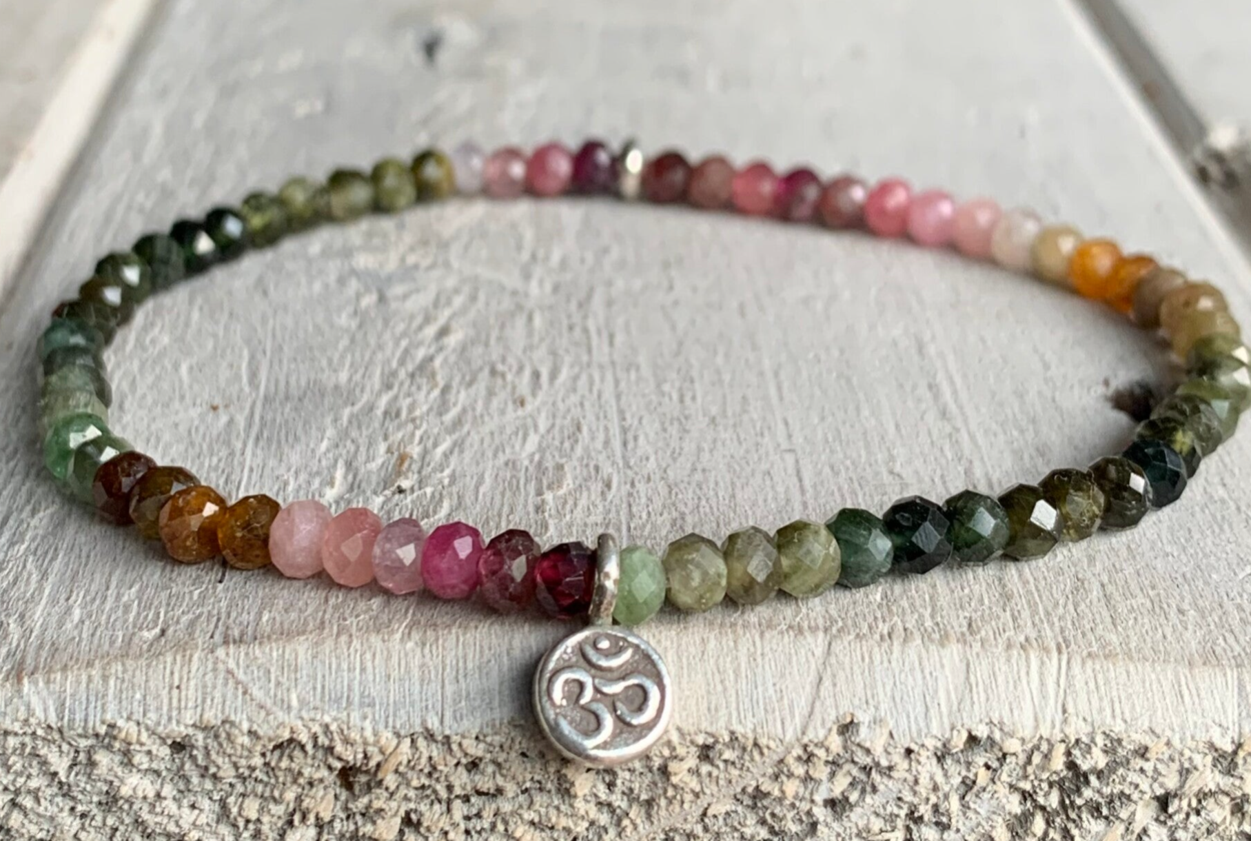 TURMALIN Edelstein Armband | Karen Hill Tribe Feinsilber | SEELENGARTEN OM