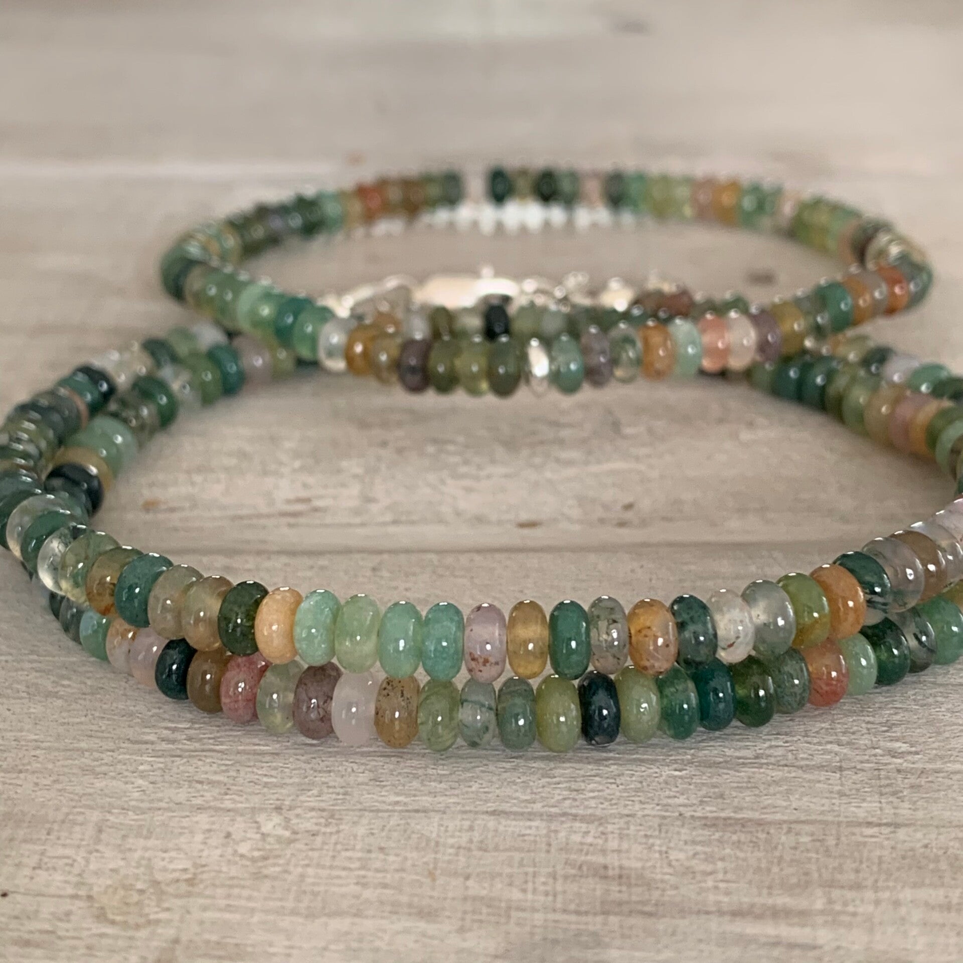 ACHAT Halskette & Armband | 925 Sterling Silber | NATURGARTEN Schmuck Set